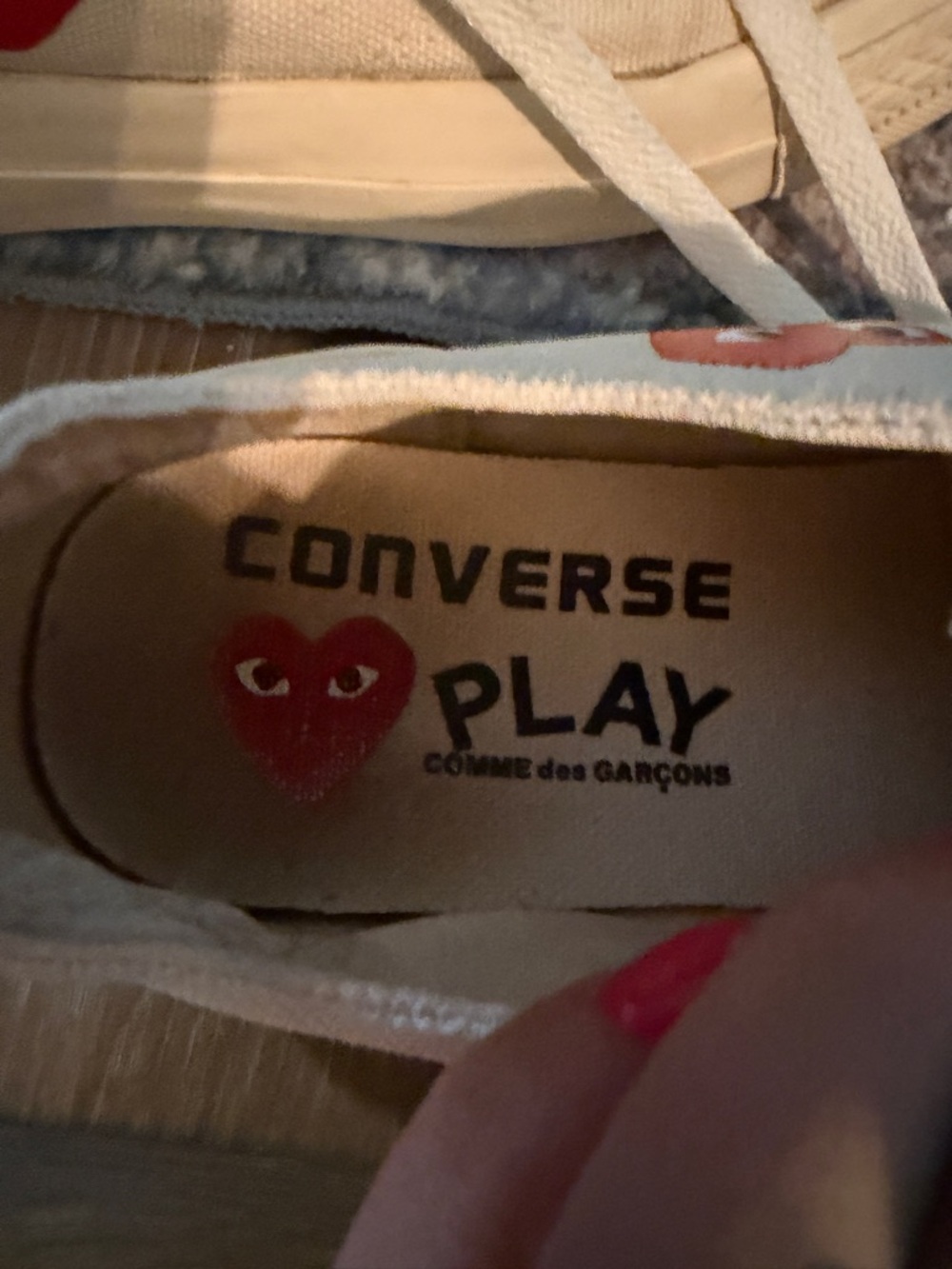 CONVERSE X PLAY COMME DES GARÇONS size 8 - Picture 5 of 11